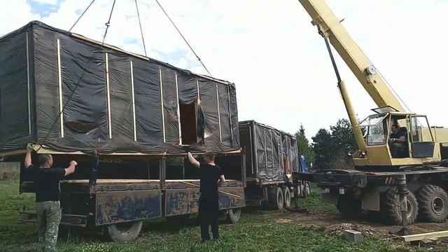 Дачный дом. Привезли дом на новый участок. смотреть онлайн