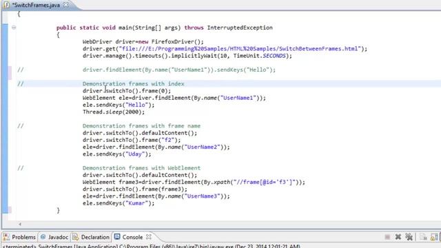 [Selenium WebDriver Videos]: How to switch between different frames using webdriver смотреть онлайн