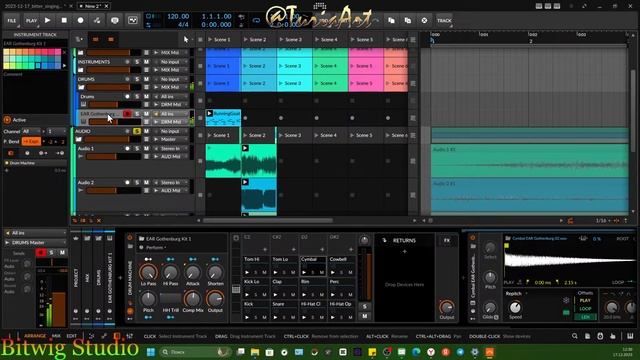 Bitwig Studio 5.1. Приемы работы с аудио. Фишки Bitwig, сведение аудио. смотреть онлайн