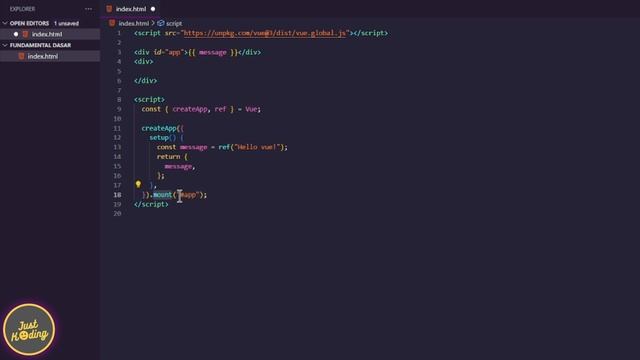 VUE 3 Untuk Pemula #2 | Template dan Property Vue смотреть онлайн