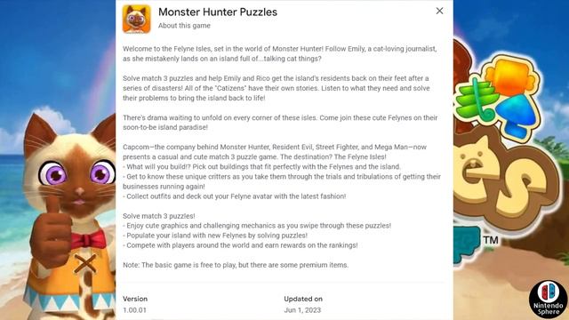 New Game Reveal Monster Hunter Puzzles Felyne Isles Gameplay Trailer Mobile IOS Android Sunbreak смотреть онлайн