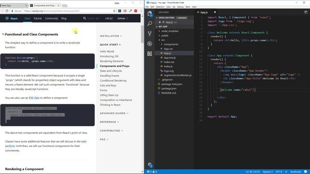 React JS - All About Components in Hindi/Urdu смотреть онлайн