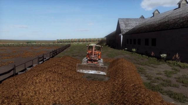 Farming Simulator 22 / МТЗ-82 погрузчик и ДТ-75 "Казахстан" разгребают навозную кучу смотреть онлайн