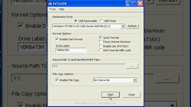 How to install Windows XP forom a USB Flash Drive (PeToUSB) смотреть онлайн
