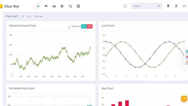 Bootstrap Admin Template Dashboard with Fully Featured Admin Theme – Chat Bot смотреть онлайн