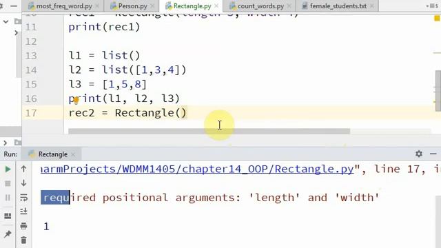31 Rectangle Object in Python using default arguments in the constructor смотреть онлайн