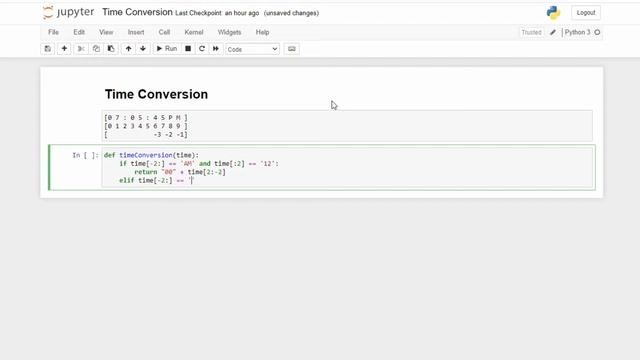 Time Conversion HackerRank | Convert 12hr to 24hr Clock | Python Solution смотреть онлайн