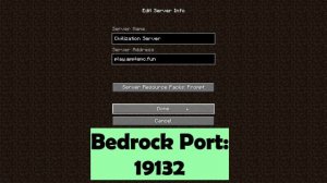 Minecraft Civilization Server IP Address