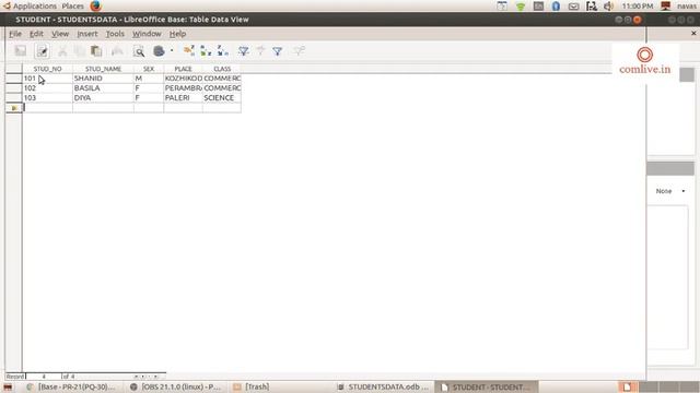 Libreoffice Base Practical -Report Creation