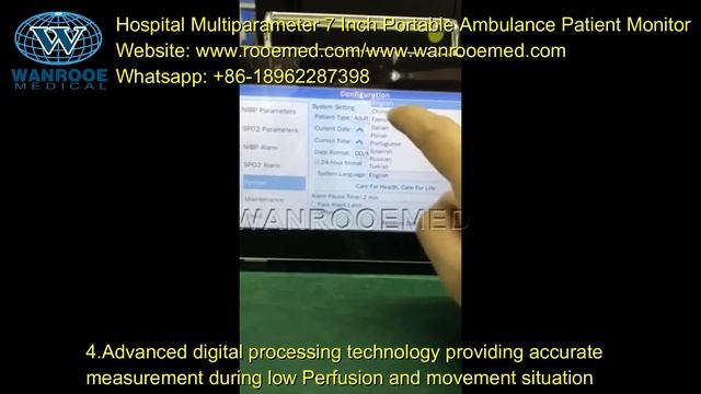 Hospital Multiparameter Portable Patient Vital Signs Monitor for Ambulance Use F3 смотреть онлайн