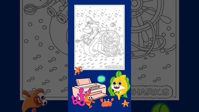 SHARKS COLORING BOOKS FUN! смотреть онлайн