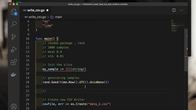 Golang Homwork Lab3 Part II: Write Csv Files. смотреть онлайн