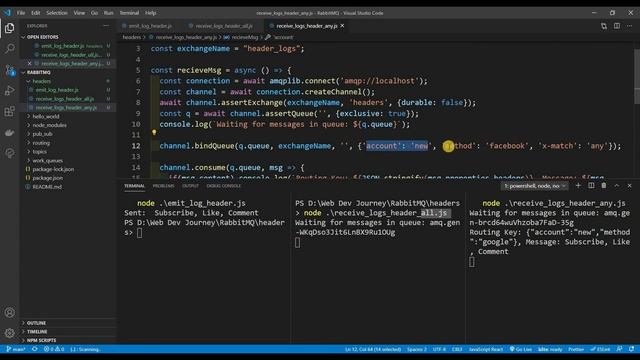 RabbitMQ - Headers Exchange смотреть онлайн