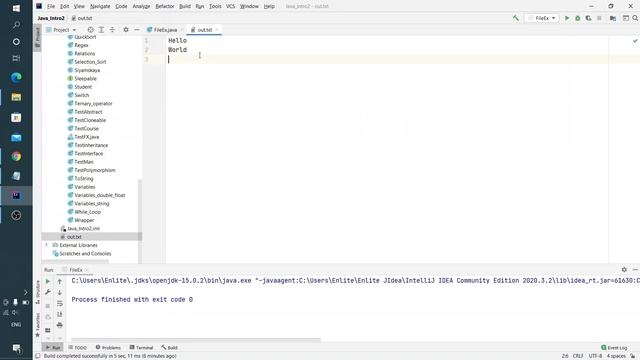 Java урок - 15.1.2 Ввод-вывод. Классы File и Scanner смотреть онлайн