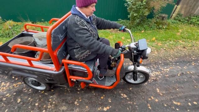 Электрический трицикл за 99 т.р. в быту , тест и испытания