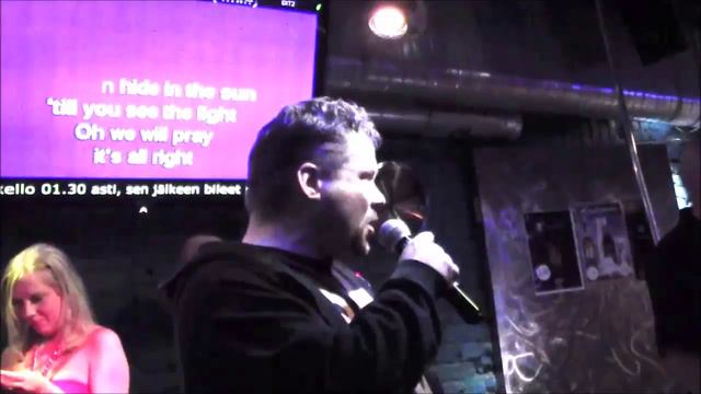 Lead singer of Atrum Materia sings Holy Diver (Dio) - Karaoke, Finland смотреть онлайн