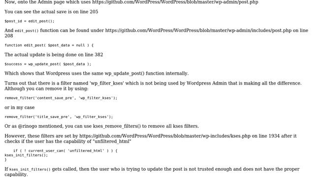Wordpress: Updating a post without escaping ampersands? (3 Solutions!!) смотреть онлайн