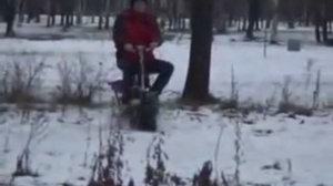 самокат на гусеницах