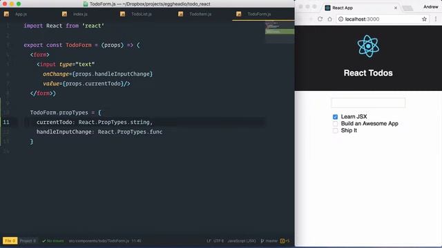 07 egghead react validate component input with prop types in react смотреть онлайн