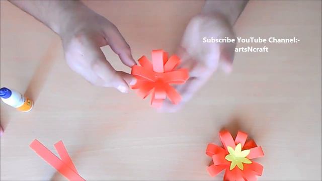 How to make Ribbon flower | Easy paper crafts for home decoration - artsNcraft смотреть онлайн