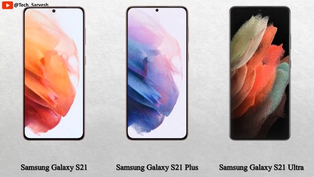 Samsung Galaxy S21 vs Samsung Galaxy S21 Plus vs Samsung Galaxy S21 Ultra смотреть онлайн