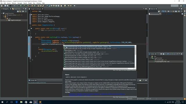 Java Tutorial - PNG to JPG conversion смотреть онлайн