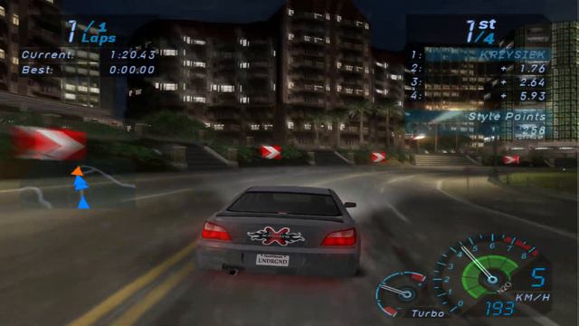 PCSX2 - Need for Speed: Underground 4k gameplay смотреть онлайн