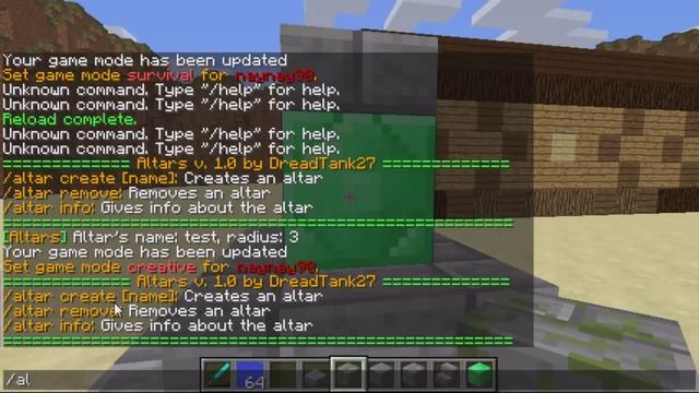 Minecraft Bukkit Plugin - Altars - Create simple RPG Altars смотреть онлайн