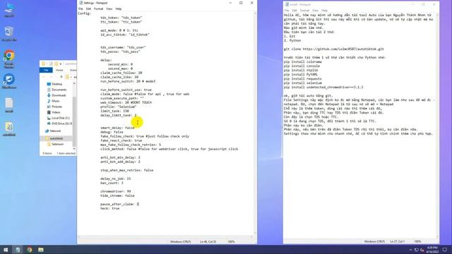 Hướng dẫn Setup Python Auto Click Tiktok TDS/TTC bản mới - Có Phí. смотреть онлайн