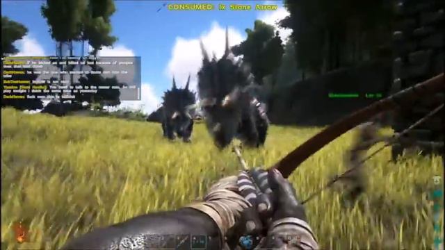 ARK: Survival Evolved! Dad-tribe funny moments. BLOOD GOD CREEP смотреть онлайн