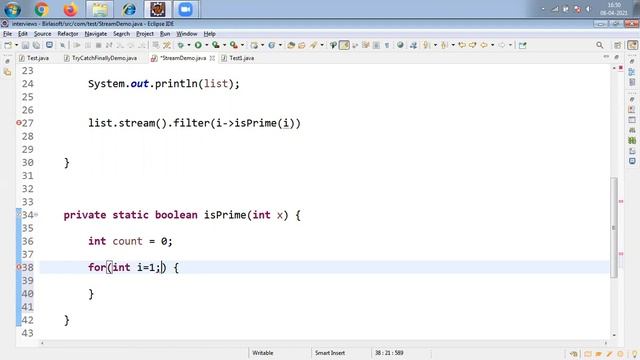 How to Print Prime Numbers using Stream API смотреть онлайн