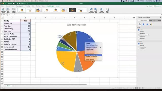 Pie Charts - Creating & formatting - Mac Excel смотреть онлайн