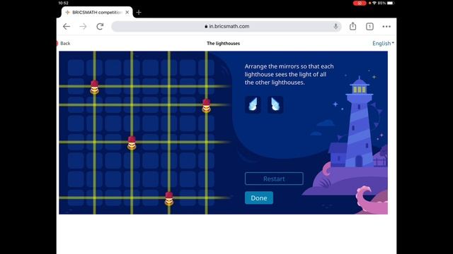 The lighthouses solution- BRICSMATH 2021 trial round (1st task) смотреть онлайн