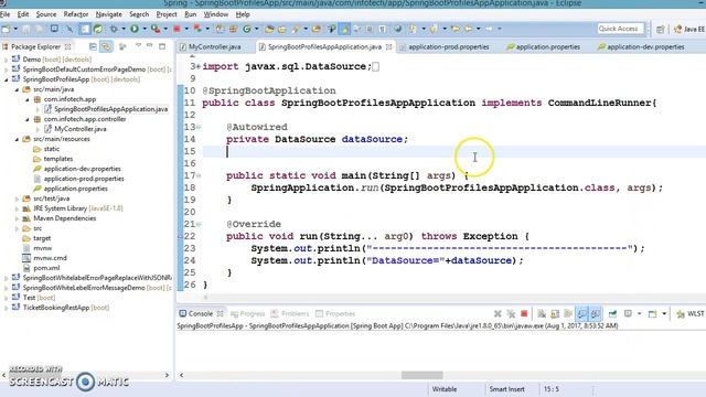 45.Spring Boot Profiles in more details смотреть онлайн