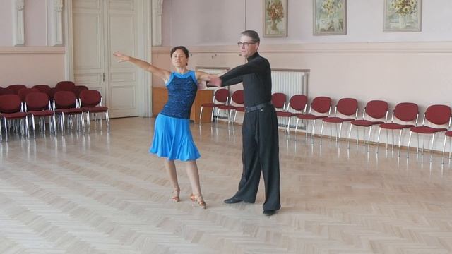 Rumba Basic Lesson | Alemana, Opening Out, Hip Twist, Hockey Stick смотреть онлайн