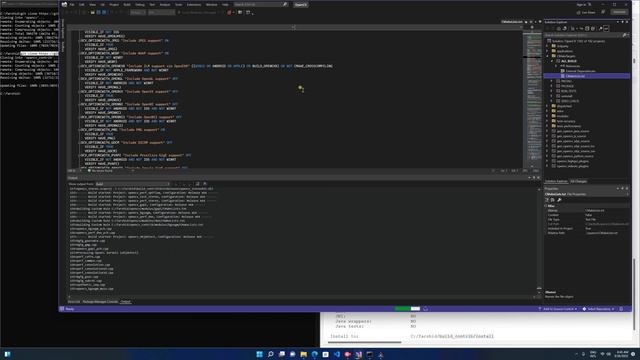 (silence, no voice) Setup, Config, Compile, Build, OpenCV 4.5.5 with Visual Studio 2022 -part 2 смотреть онлайн