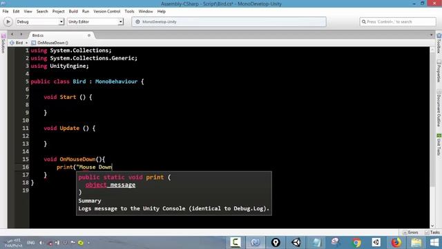 66- OnMouseDown Function - Unity C# Scripting смотреть онлайн