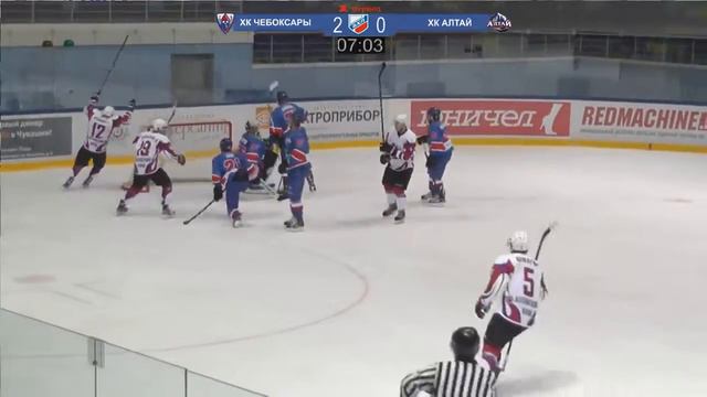 ХК Чебоксары - Алтай. 13.10.2016. Гол Артёма Евстифеева смотреть онлайн