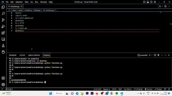 Python Power Function | pow()| Python for absolute Beginners