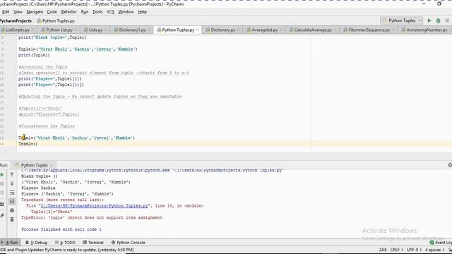 #7 Python Tutorial for Beginners | Python Tuples | Python 3 |Programming Packs смотреть онлайн