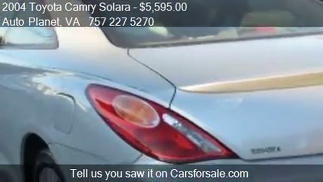 2004 Toyota Camry Solara SE 2dr Coupe for sale in Virginia B смотреть онлайн