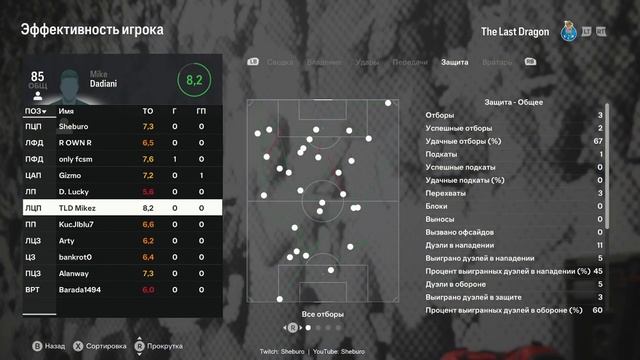СТАТА: PROCLUBS 11x11. Клуб The Last Dragon. Лига ACF18(21тур). Аякс смотреть онлайн