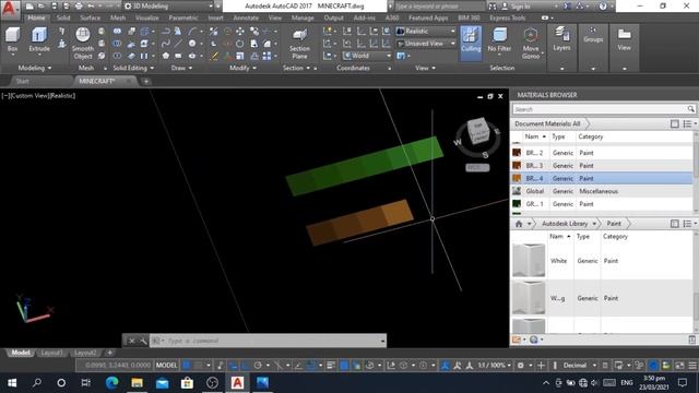 I Made A Minecraft Grass Block In AutoCAD смотреть онлайн