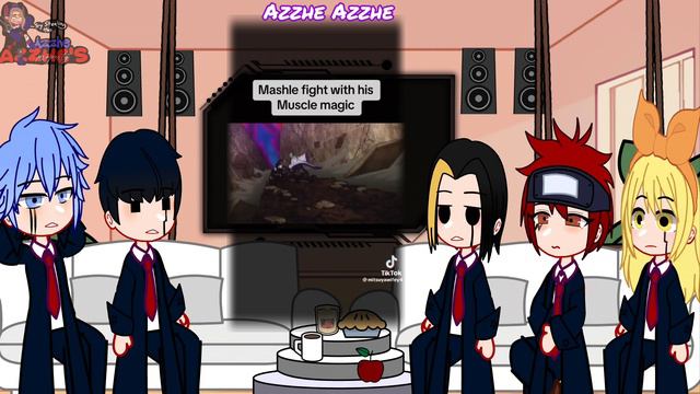 Mashle Magic And Muscles Reacts To Mash Burnedead || Azzhe Azzhe