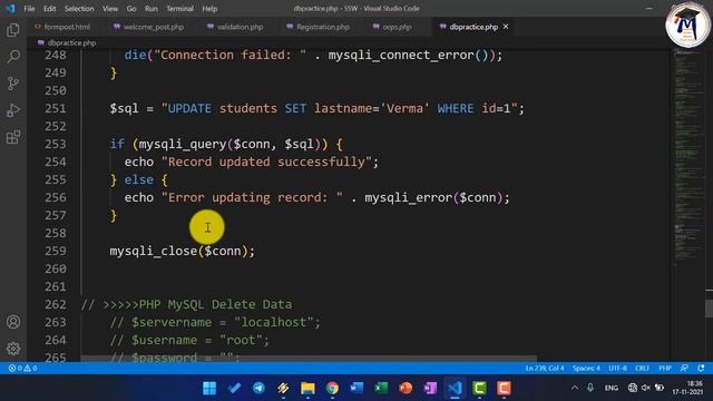 16. PHP with MySQL (Update & Delete)| PHP Tutorial For Beginners | PHP with MySQL | PHP Programmin смотреть онлайн