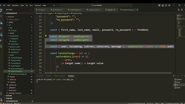 Django and React Authentication | 9 - Implementing the Login & logout functionality смотреть онлайн