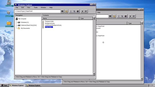 PowerPoint Windows 95 File Drag and Drop Test смотреть онлайн
