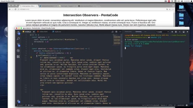 Simple Infinite Scroll with Intersection Observer API смотреть онлайн