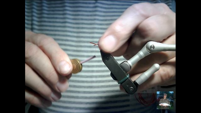 Мушка "Комарик" имитация личинки мотыля. Снасть для рыбалки. смотреть онлайн