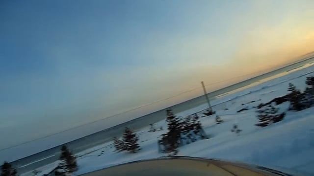 Зимний закат на Белом море смотреть онлайн